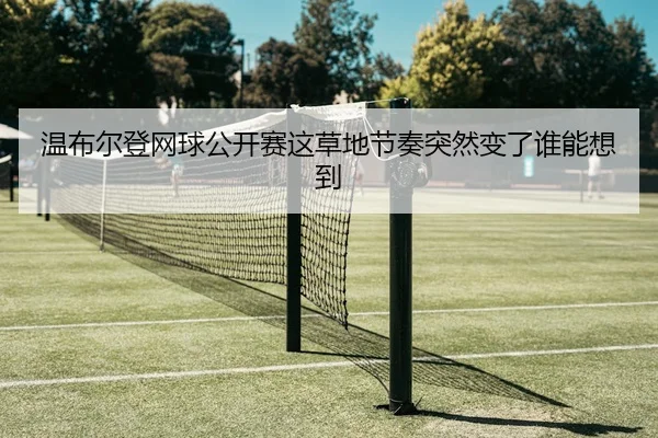 温布尔登网球公开赛这草地节奏突然变了谁能想到